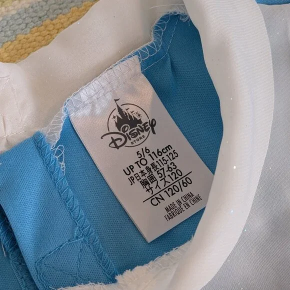 ⭐ The Disney Store Belle Blue Peasant Dress size 5/6 - Picture 5 of 10